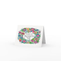 Välsignerat anteckningskort