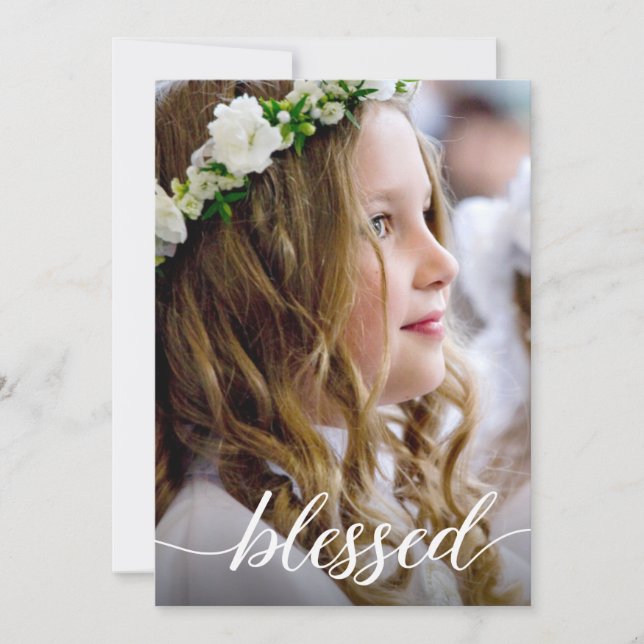 Välsignerat förstahandsfoto - tack (Framsida)