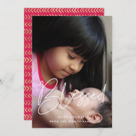 Välsignerat, modernt, minimalistiskt, inspirerande julkort