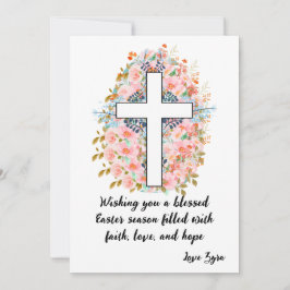 Välsignerat Påsk-kort med Anpassade-meddelande Meddelande