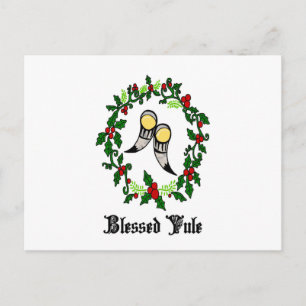 Välsignerat vykort för Norse Yule