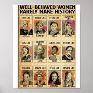 Välskötta kvinnor får sällan historien att poster