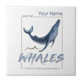 Valskydd Valar och havsbottenvalsvalar Kakelplatta