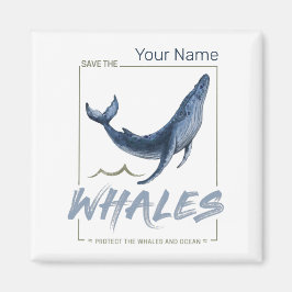 Valskydd Valar och havsbottenvalsvalar Magnet