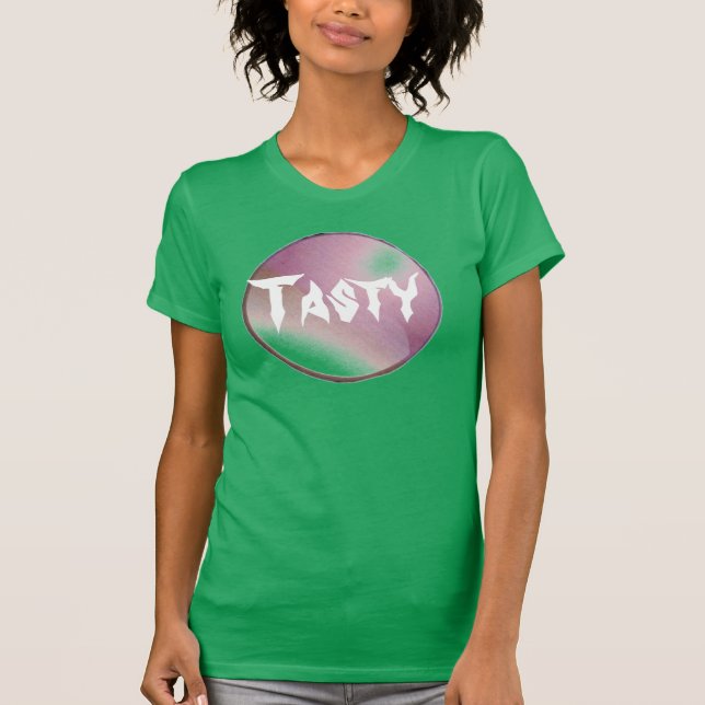 välsmakande tee shirt (Framsida)