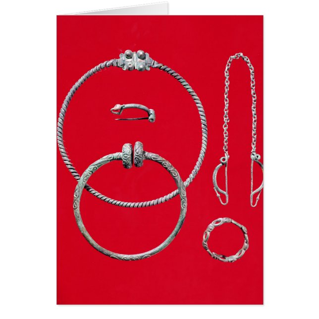 Valsmycken, inklusive brosch hälsningskort (Framsidan)