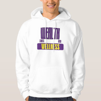 Välstånd Börjar Med Välbefinnande Sammansatt Rörel Hoodie
