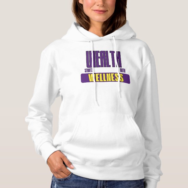 Välstånd Börjar Med Välbefinnande Sammansatt Rörel T Shirt (Framsida)