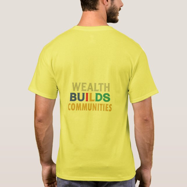 Välstånd Bygger gemenskapernas T-shirt-design T Shirt (Baksida)