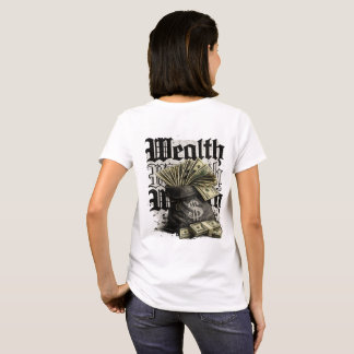 Välstånd Pengar Streetwear Bakre Tryck T Shirt