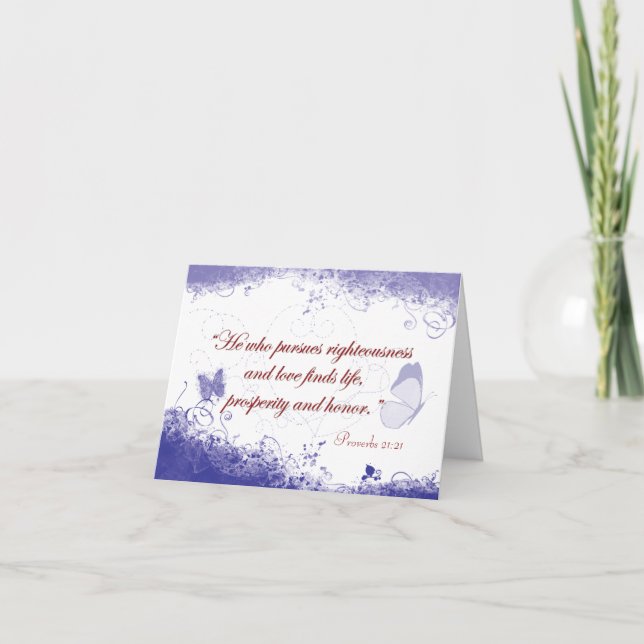 Välståndfjäril Notecard Kort (Framsida)