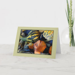 Valt hälsningskort för höstkurvor kort