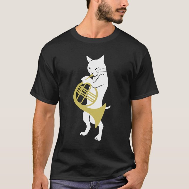 ValthornTShirt som är för manar med kattvalthornet T Shirt (Framsida)