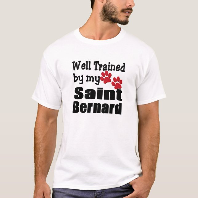 Vältränad Saint Bernard T-shirt (Framsida)