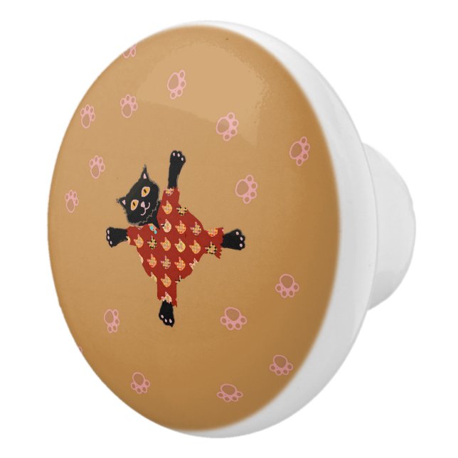 Vältryckta katter Skapar Tass avtryck i Sand Knopp (Höger)