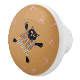 Vältryckta katter Skapar Tass avtryck i Sand Knopp