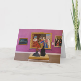 Vältryckta museibesökare kort