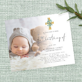 Value Photo Eucalyptus Kor Christening Inbjudan Flygblad