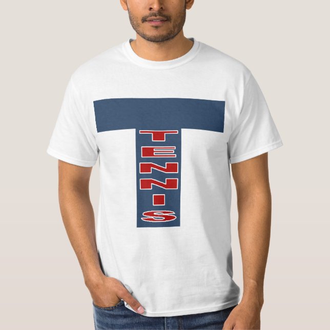 Value T-shirt blanc  TENNIS (Framsida)