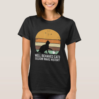 Väluppfostrade katter gör sällan historia Kattägar T Shirt