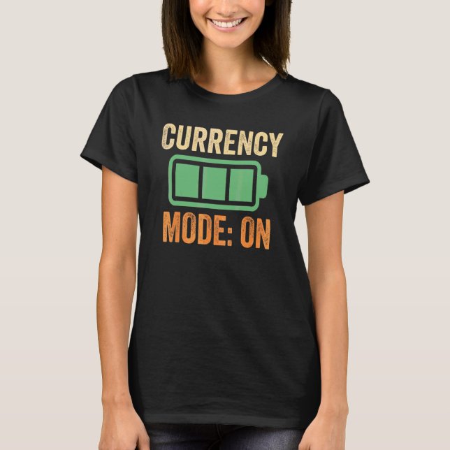 Valutaläge För Batteridesign T Shirt (Framsida)