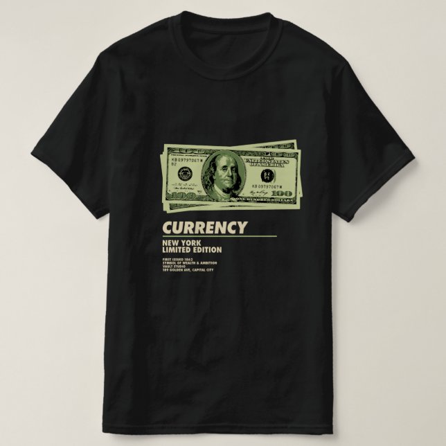 Valutaupplagan - Retro Money Aesthetic (Begränsad  T Shirt (Design framsida)