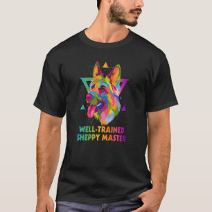 Välutbildad Sheppy Master German Shepherd Animal T Shirt