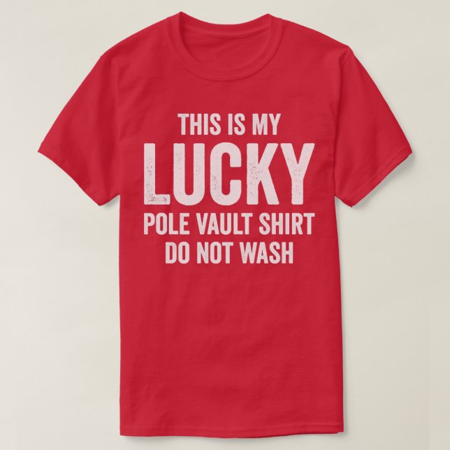 Valvabell för Lucky Pole Vault Shirt Funny Pole Va T (Design framsida)