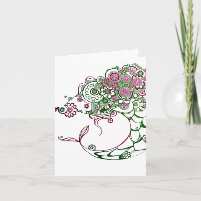 Valval av fiskblanka Notecard Kort (Framsida)