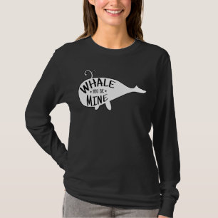 Valval du är min Cute Orca Blue Whale Silhouette T Shirt