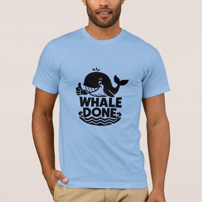 Valval klar | Funny Whale Sarkastic T Shirt (Framsida)