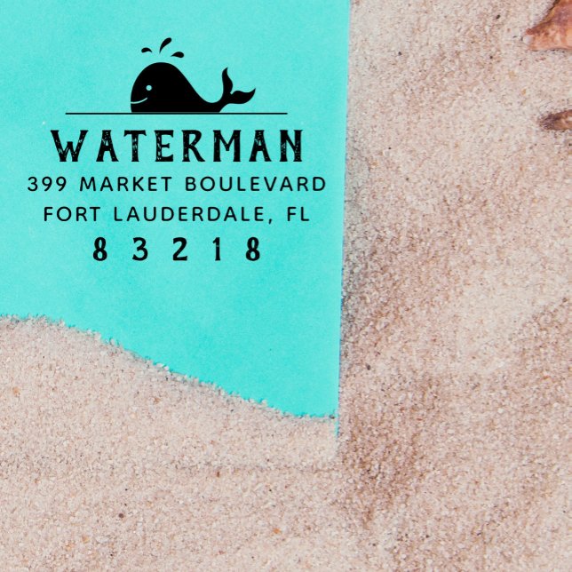 Valval | Returadress i Nautical Family Namn Självfärgande Stämpel (Skapare uppladdad)