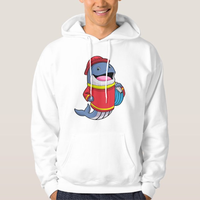 Valval som brandman med Hose Hoodie (Framsida)