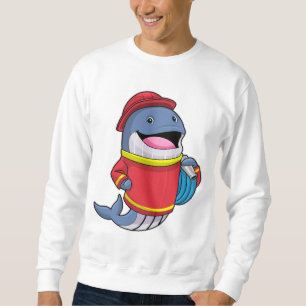 Valval som brandman med Hose Lång Ärmad Tröja