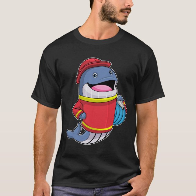 Valval som brandman med Hose T Shirt (Framsida)
