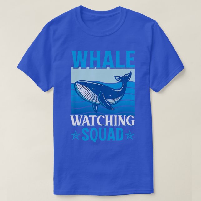 Valval som tittar på Squad Whale Älskare 2 T Shirt (Design framsida)