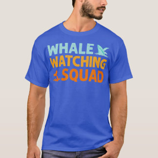 Valval som tittar på Squad Whale Älskare T Shirt