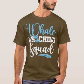 Valval som tittar på Squad Whale Älskare T Shirt