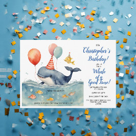 Valval under havspojkens födelsedag inbjudningar