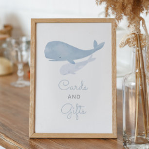 Valval under Sea Baby Shower-kort och -gåvor Poster