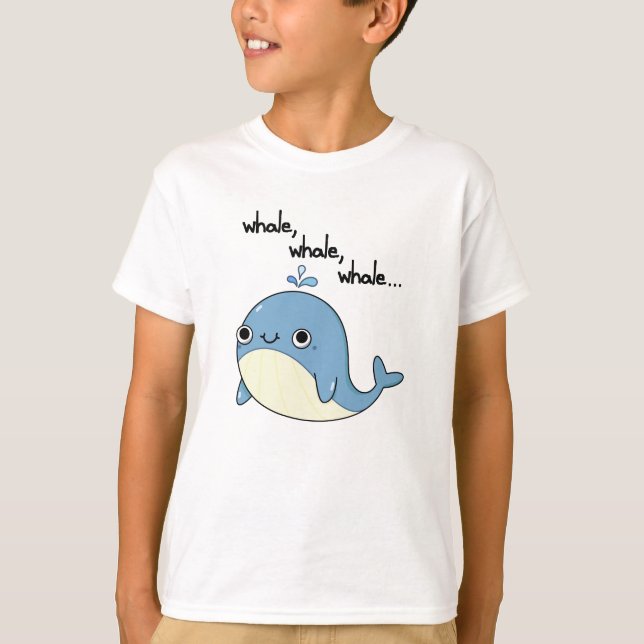 Valval, valval, Cute Sea Animal Pun T Shirt (Framsida)