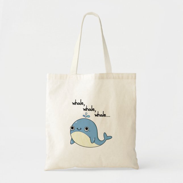 Valval, valval, Cute Sea Animal Pun Tygkasse (Framsidan)