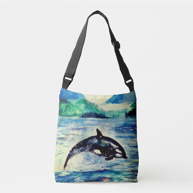 Valvans vattenfärg teckning Tote Bag Axelväska (Framsida)