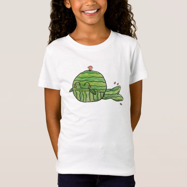 Valvattenmelon (flickor) t shirt (Framsida)