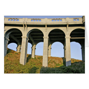 Valvbågar stöder Patterson Memorial Bridge Hälsningskort