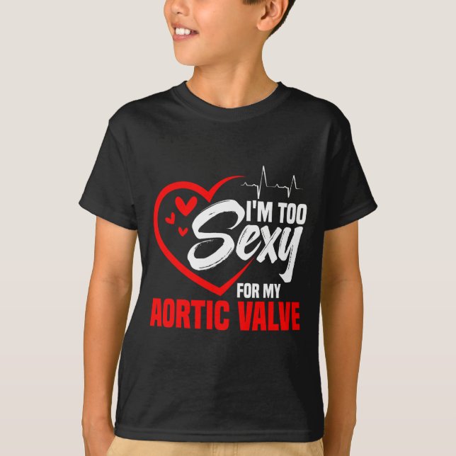 Valve Replacement Heart Surgery Aortic Valve Repai T Shirt (Framsida)