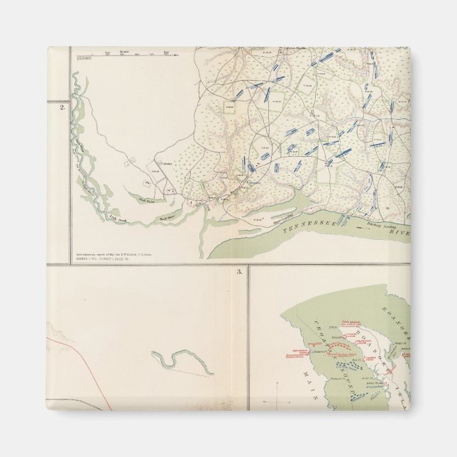 Valverde, Shiloh, Ft Craig, Roanoke Island Magnet (Framsidan)