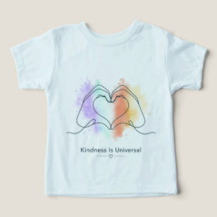 Välvilja Är Universell Stolthet Hjärtformad Design T Shirt
