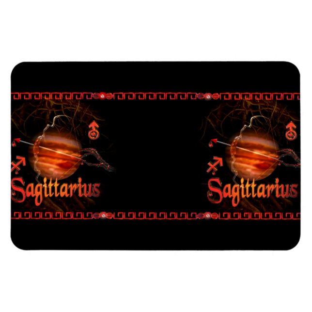 Valxart gotiic Sagittarius zodiac astrology Magnet (Horisontell)