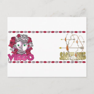 ValxArt Våg Sagittarius zodiac vänskap Vykort